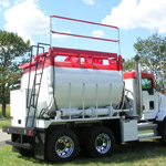 pump truck pass guard rail